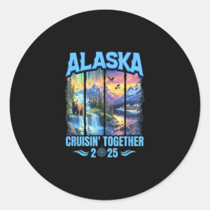 Passende Familie- und Freundeskreis-Gruppe Alaskan Runder Aufkleber