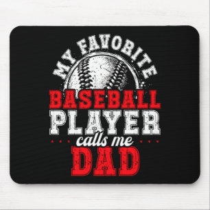 Passende Familien-Baseball-Geschenk-Vater-Team-Fot Mousepad