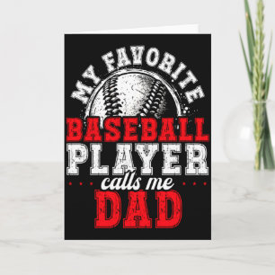 Passende Familien-Baseball-Geschenk-Vater-Teamfoto Karte