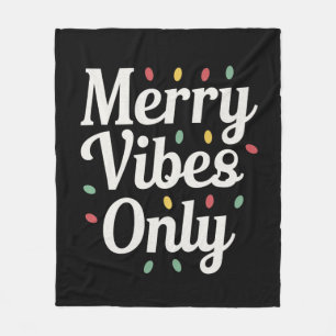 Passende Familien-Weihnachts- Merry Vibes Only Lic Fleecedecke