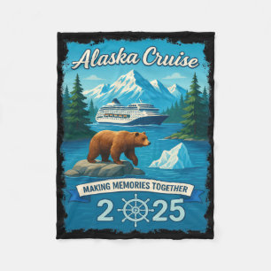 Passende Familienfreunde und Gruppen Alaskan Alask Fleecedecke