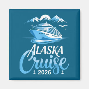 Passende Familiens Freunde Gruppe Alaskan Kunstwer Magnet