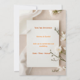 Passende Hochzeitseinladungs-RSVP- und Dankeschön- Einladung