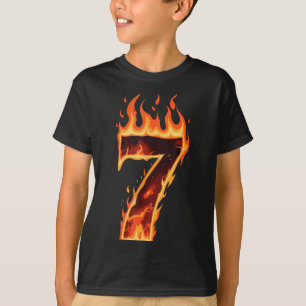 Passende Six Seven Flammendes Eis Lustiges Meme 67 T-Shirt