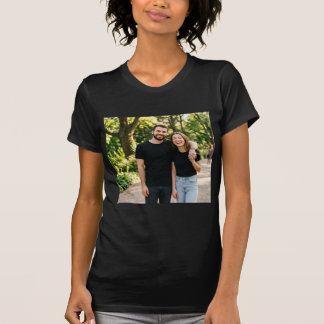 Passende T-Shirts für Paare, einfarbig, schwarz 