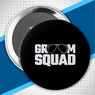 Passende Trauzeugen-Gruppe Squad Junggesellenabsch Button