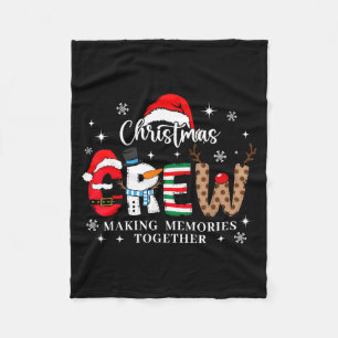 Passende Weihnachts-Crew der Familie macht Erinner Fleecedecke