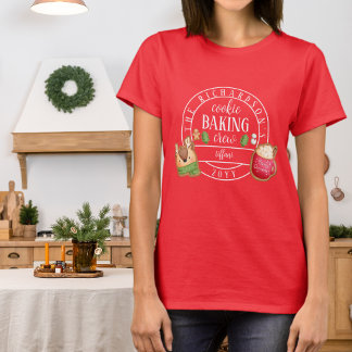 Passende Weihnachts Weißkoch Backen Crew T-Shirt