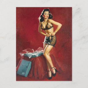 Passender Pin Up Postkarte