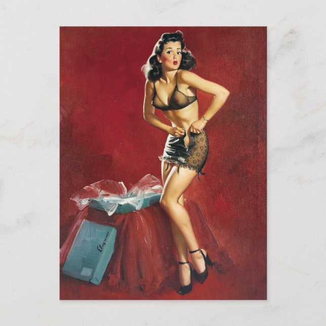 Passender Pin Up Postkarte (Vorderseite)