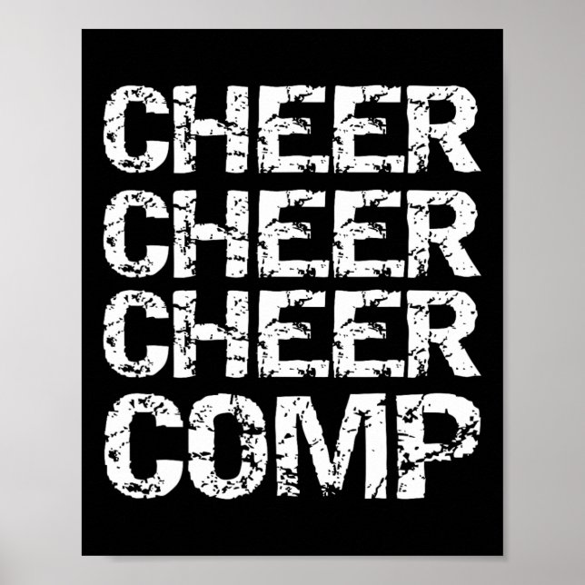 Passendes Cheerleader-Wettbewerbsgeschenk Cheer Ch Poster (Vorne)