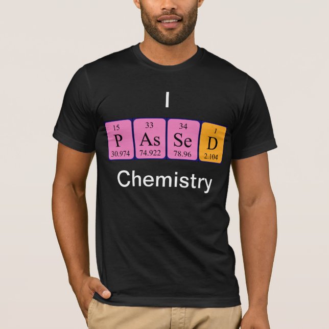 Passendes chemisches Periodensystem Shirt (Vorderseite)