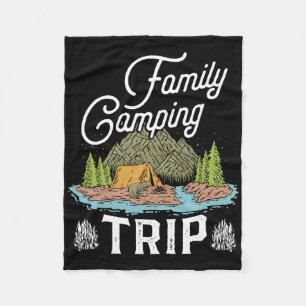 Passendes Familienshirt für Camping-Trip Passendes Fleecedecke