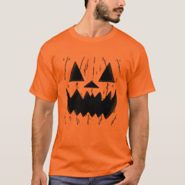 Passendes Halloween-T-Shirt mit Kürbisgesicht T-Shirt