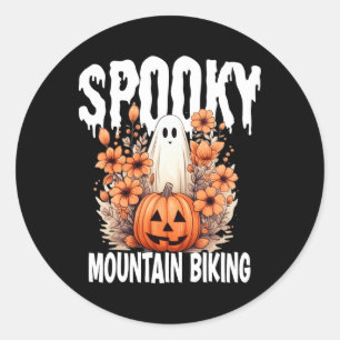 Passendes Mountainbike-Halloween-Familienkostüm Runder Aufkleber