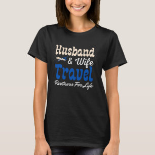 Passendes Paar Ehemann Und Ehefrau Reisepartner F T-Shirt