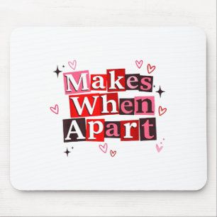 Passendes Paar macht, wenn es lange Zeit getrennt Mousepad