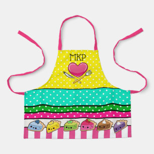 Passendes süßes Kawaii-Pies-Schürze Schürze