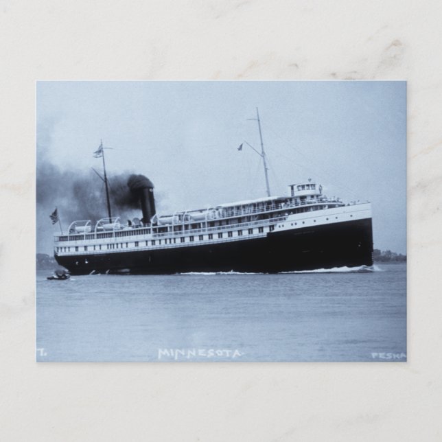 Passenger Steamer Minnesota - Louis Pesha Postkarte (Vorderseite)
