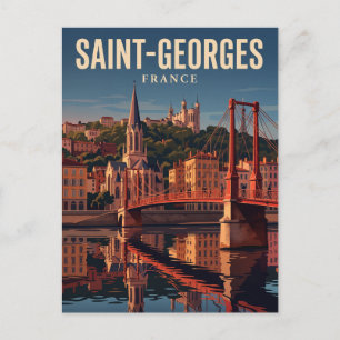 Passerelle Saint-Georges Frankreich Postkarte