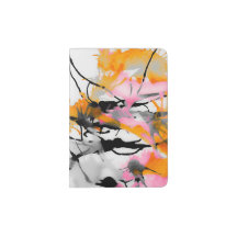 Passhülle: "Speicher", rosa und orange