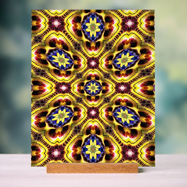 Passiflora Caerulea Pattern Acrylschild (Neutral)