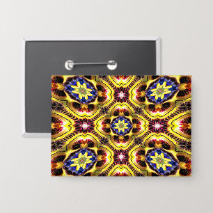 Passiflora Caerulea Pattern Button