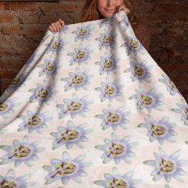 Passiflora Fleece Blanket