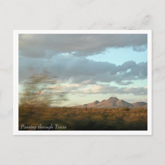 Passing through Texas Postcard Postkarte