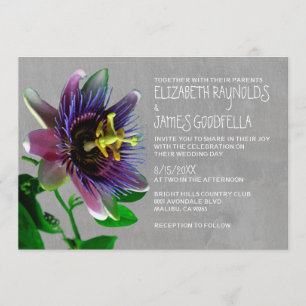 Passion-Blume Hochzeitseinladungen Einladung