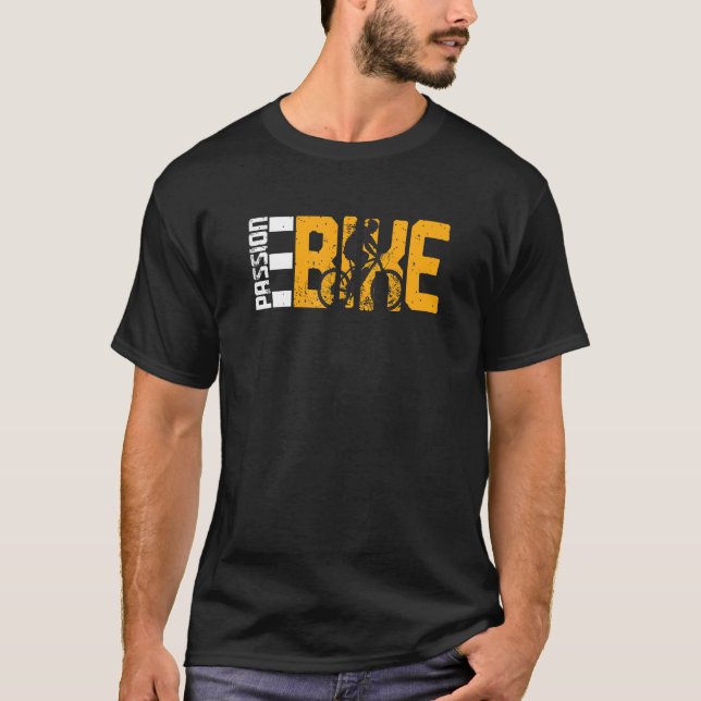 Passion E-Bike Elektrische Batterie Fahrradfahrer  T-Shirt (Vorderseite)