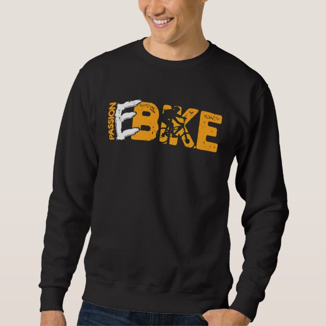 Passion Ebike Fahrradfahrt Sweatshirt (Vorderseite)