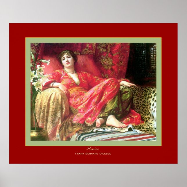 Passion~ Frank Bernard Dicksee Poster (Vorne)