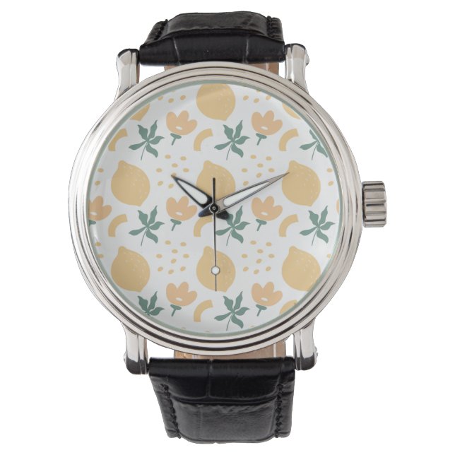 Passion Fruit Flower Armbanduhr (Vorderseite)