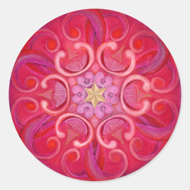 Passion Mandala Sticker (Vorderseite)