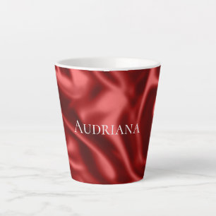 Passion Red Romantic Imitats Satin Milchtasse