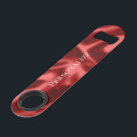 Passion Red Romantic Imitats Satin Speed Flaschenöffner<br><div class="desc">Passion Red Romantic Imitats Satin</div>