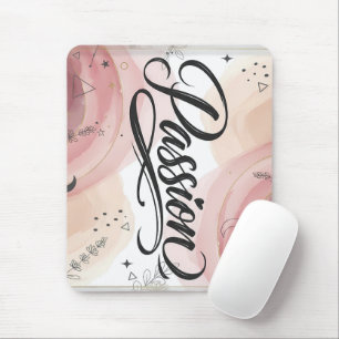 Passion Schrift Elegante minimalistische Typogra Mousepad