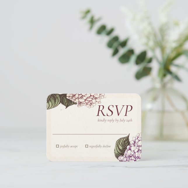PASSION | Wedding Invite RSVP Begleitkarte (Stehend Vorderseite)