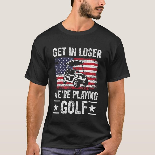 Passionate Golf Cart Driver Golfer Golf Player  Go T-Shirt (Vorderseite)