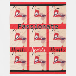 Passionate Hearts Fleecedecke
