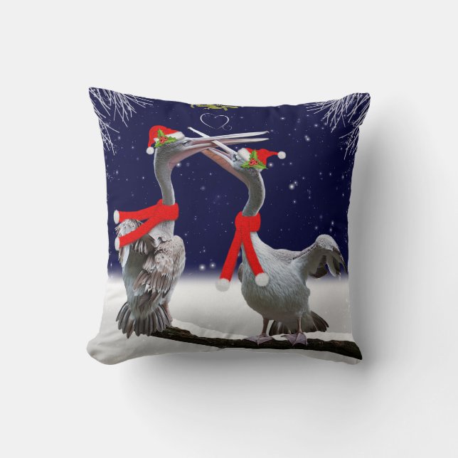 Passionate Pelicans Pillow Kissen (Vorderseite)