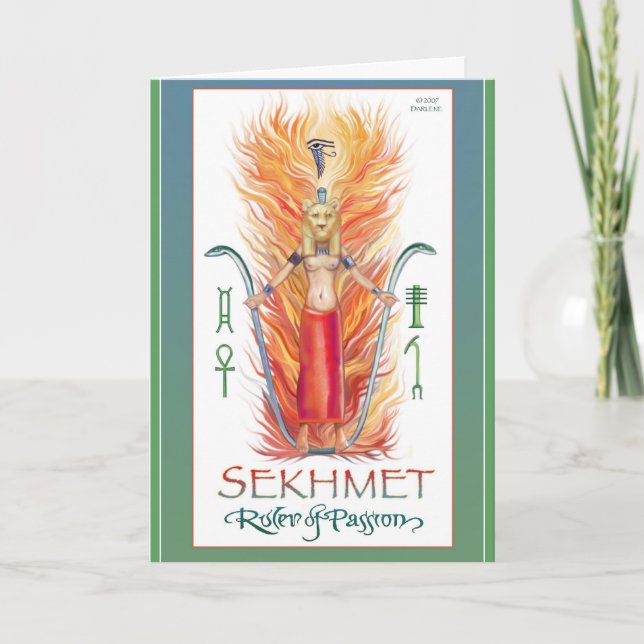 Passionate Sekhmet Card Karte (Vorderseite)