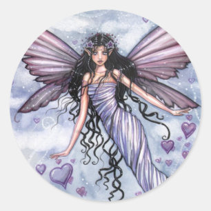 Passionate Sky Heart Fairy Stickers