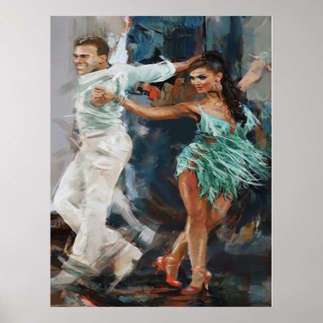 Passionate Tango Embrace Poster (Vorne)