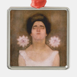 Passionblume Frau (von Piet Mondrian) Ornament Aus Metall
