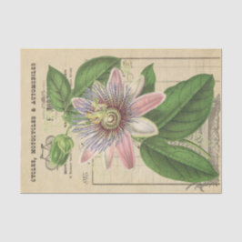 Passionflower Decoupage Vintag Seidenpapier
