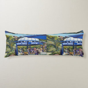 Passionierte Leute, die im Park spielen, NYC Seitenschläferkissen