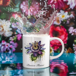 Passionierte Lila Passion-Blume Jumbo-Tasse