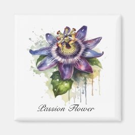 Passionierte Lila Passion-Blume Magnet